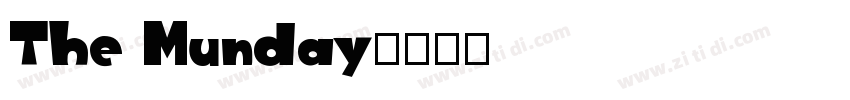 The Munday字体转换